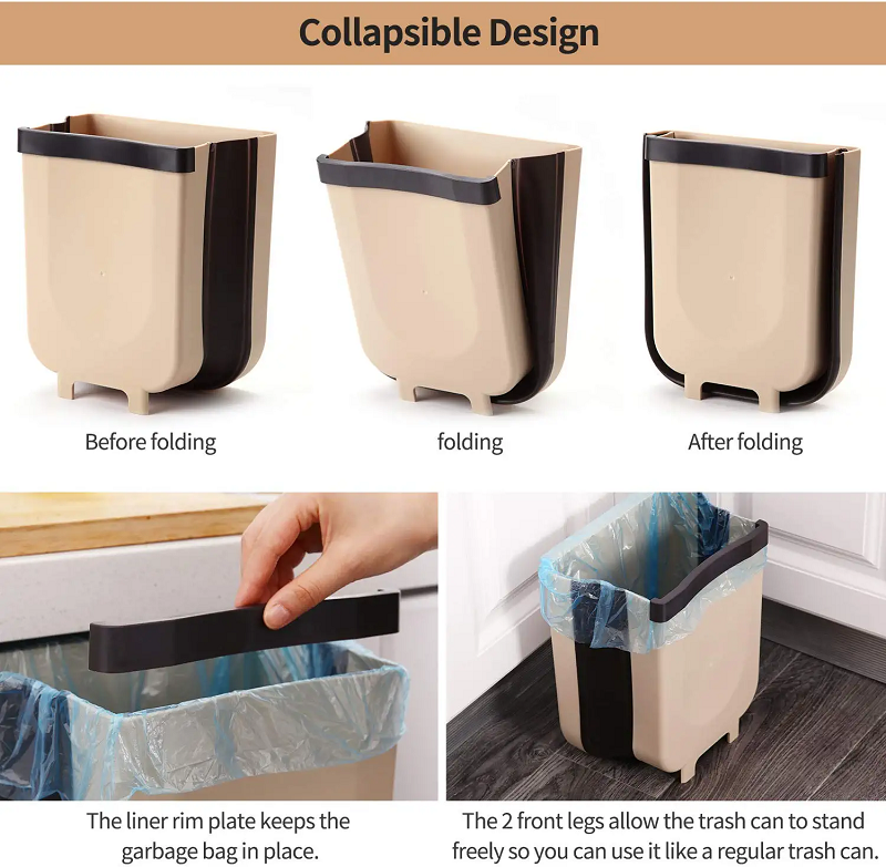 Basura Oculta | Basurero Plegable para Cocina