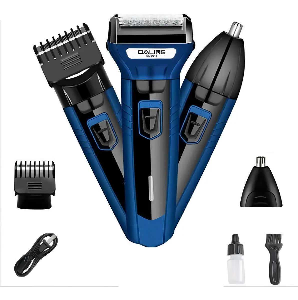Afeitado Total | Kit de Afeitado 3 en 1 Recargable