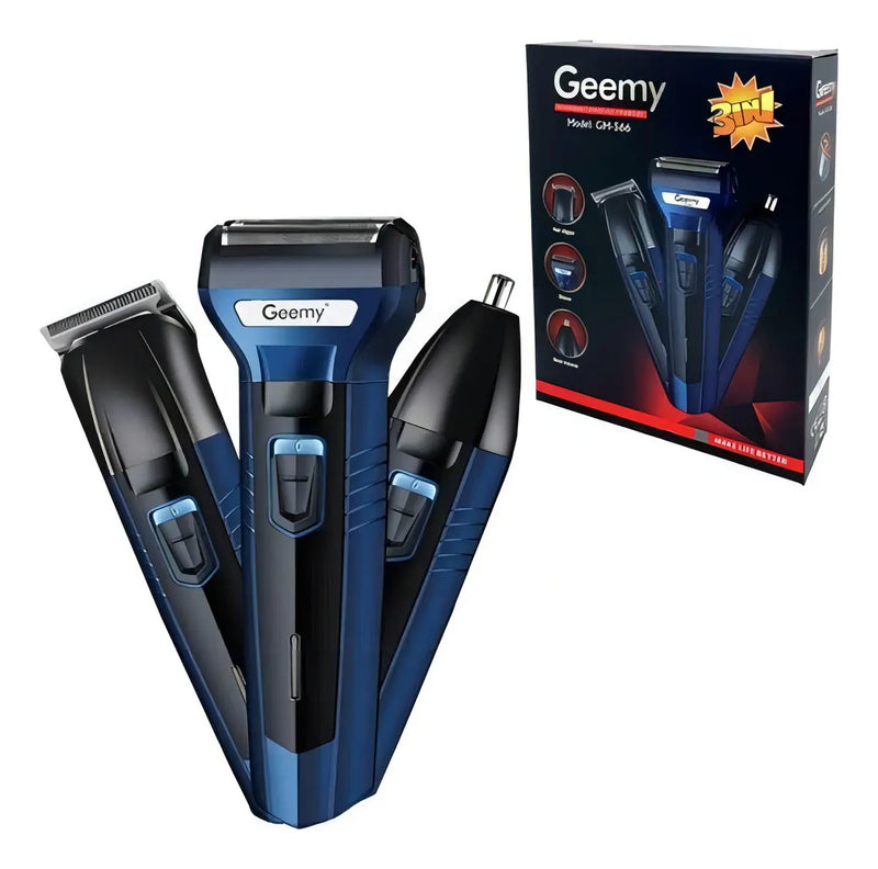 Afeitado Total | Kit de Afeitado 3 en 1 Recargable